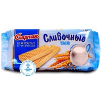 Вафли Сливочные флоу-пак 72г*54 Спартак